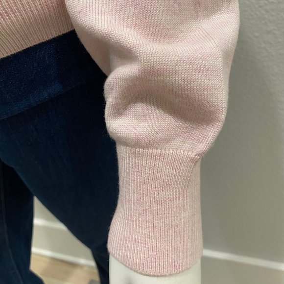 NWT WHBM $79 Cable Placket Relaxed Cardigan Heather Roccoco Sizes S & M - Picture 6 of 7